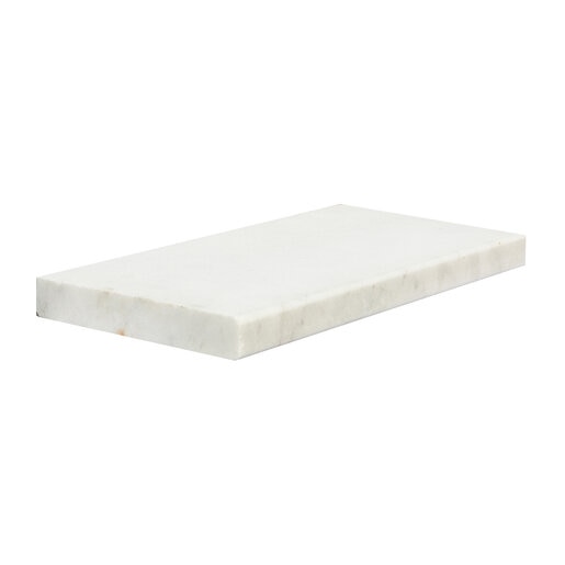 Solstice Coping Ice White Marble Sandblasted Finish Modern Edge 1